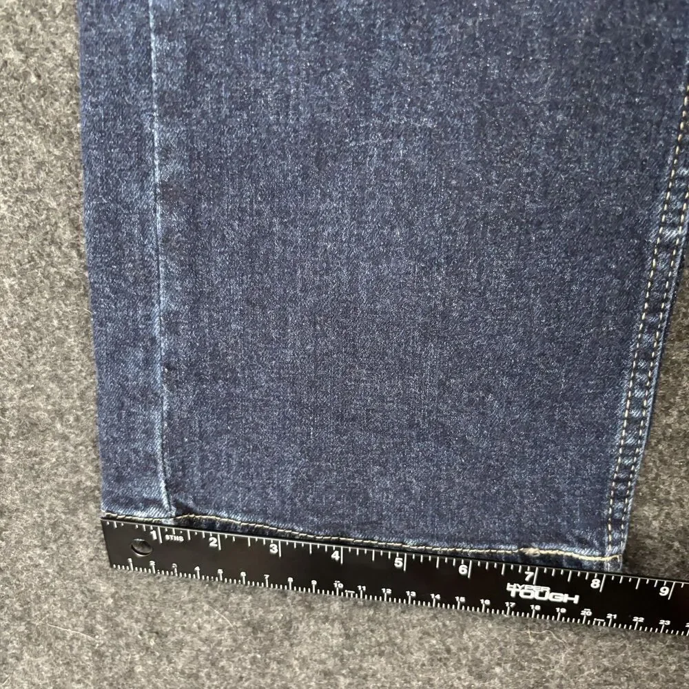 Signature Levi Strauss Jeans Men's 29x30 Blue Relaxed Straight Dark Wash Denim
